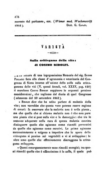 Annali di chimica applicata alla medicina cioè alla farmacia, alla tossicologia, all'igiene, alla fisiologia, alla patologia e alla terapeutica. Serie 3