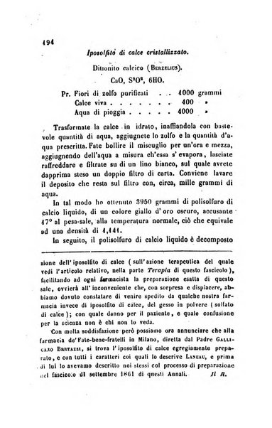 Annali di chimica applicata alla medicina cioè alla farmacia, alla tossicologia, all'igiene, alla fisiologia, alla patologia e alla terapeutica. Serie 3