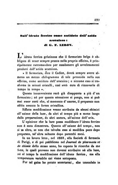 Annali di chimica applicata alla medicina cioè alla farmacia, alla tossicologia, all'igiene, alla fisiologia, alla patologia e alla terapeutica. Serie 3