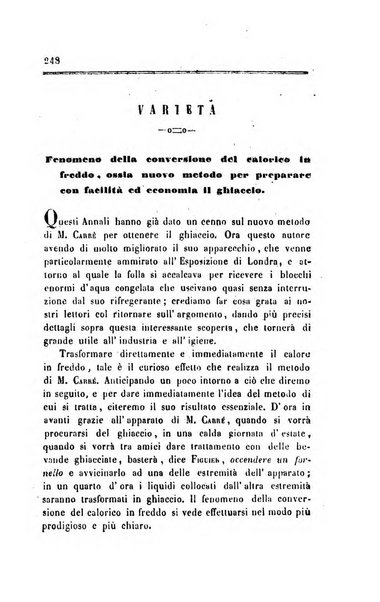 Annali di chimica applicata alla medicina cioè alla farmacia, alla tossicologia, all'igiene, alla fisiologia, alla patologia e alla terapeutica. Serie 3