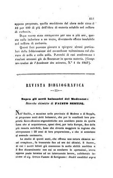 Annali di chimica applicata alla medicina cioè alla farmacia, alla tossicologia, all'igiene, alla fisiologia, alla patologia e alla terapeutica. Serie 3