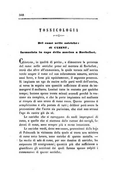 Annali di chimica applicata alla medicina cioè alla farmacia, alla tossicologia, all'igiene, alla fisiologia, alla patologia e alla terapeutica. Serie 3