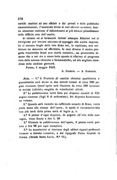 Annali di chimica applicata alla medicina cioè alla farmacia, alla tossicologia, all'igiene, alla fisiologia, alla patologia e alla terapeutica. Serie 3