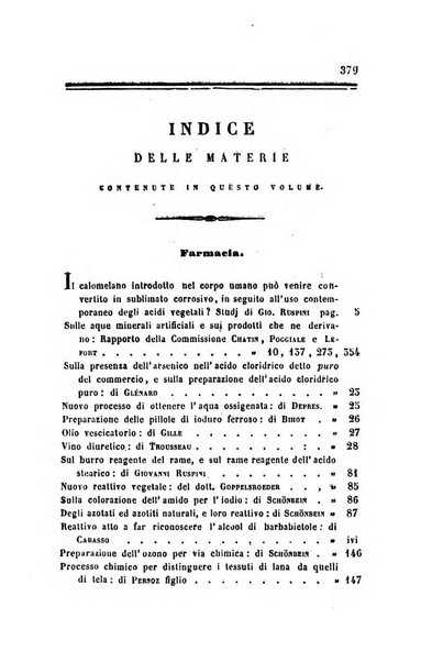 Annali di chimica applicata alla medicina cioè alla farmacia, alla tossicologia, all'igiene, alla fisiologia, alla patologia e alla terapeutica. Serie 3