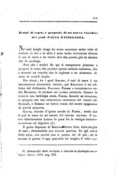 Annali di chimica applicata alla medicina cioè alla farmacia, alla tossicologia, all'igiene, alla fisiologia, alla patologia e alla terapeutica. Serie 3