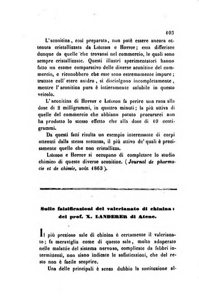 Annali di chimica applicata alla medicina cioè alla farmacia, alla tossicologia, all'igiene, alla fisiologia, alla patologia e alla terapeutica. Serie 3