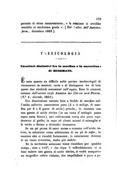 Annali di chimica applicata alla medicina cioè alla farmacia, alla tossicologia, all'igiene, alla fisiologia, alla patologia e alla terapeutica. Serie 3