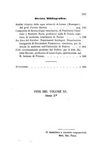 Annali di chimica applicata alla medicina cioè alla farmacia, alla tossicologia, all'igiene, alla fisiologia, alla patologia e alla terapeutica. Serie 3