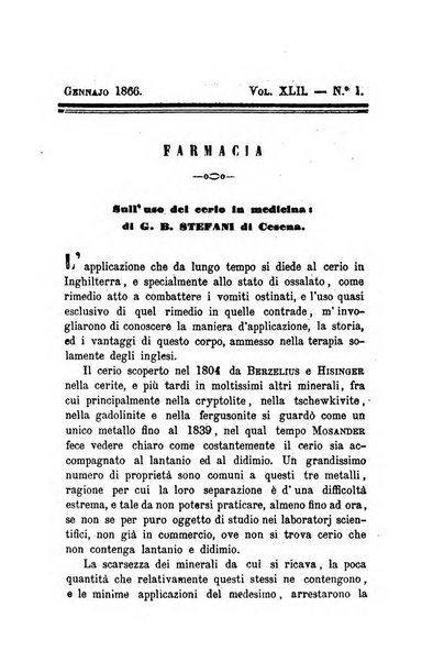 Annali di chimica applicata alla medicina cioè alla farmacia, alla tossicologia, all'igiene, alla fisiologia, alla patologia e alla terapeutica. Serie 3