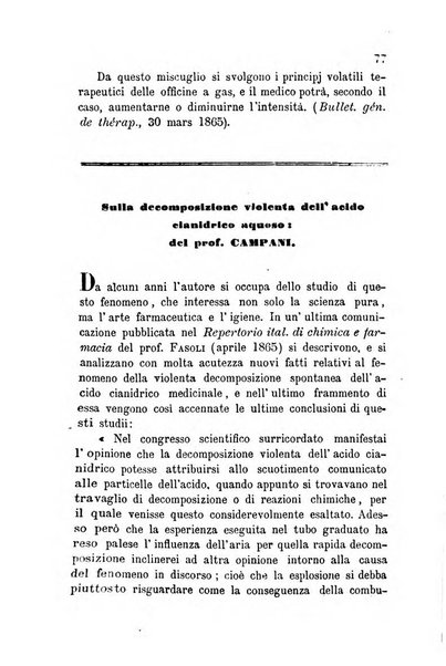 Annali di chimica applicata alla medicina cioè alla farmacia, alla tossicologia, all'igiene, alla fisiologia, alla patologia e alla terapeutica. Serie 3