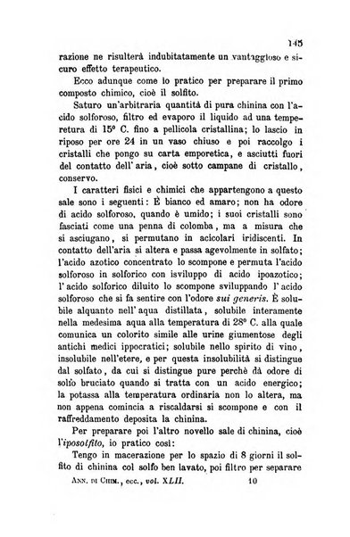 Annali di chimica applicata alla medicina cioè alla farmacia, alla tossicologia, all'igiene, alla fisiologia, alla patologia e alla terapeutica. Serie 3