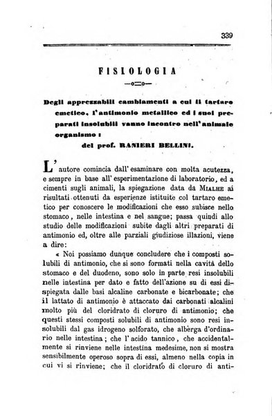 Annali di chimica applicata alla medicina cioè alla farmacia, alla tossicologia, all'igiene, alla fisiologia, alla patologia e alla terapeutica. Serie 3