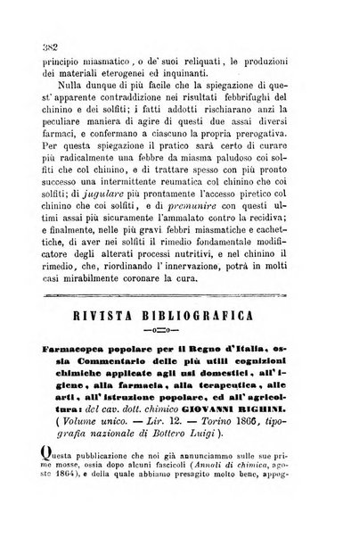 Annali di chimica applicata alla medicina cioè alla farmacia, alla tossicologia, all'igiene, alla fisiologia, alla patologia e alla terapeutica. Serie 3