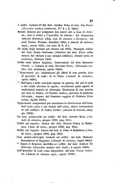 Annali di chimica applicata alla medicina cioè alla farmacia, alla tossicologia, all'igiene, alla fisiologia, alla patologia e alla terapeutica. Serie 3