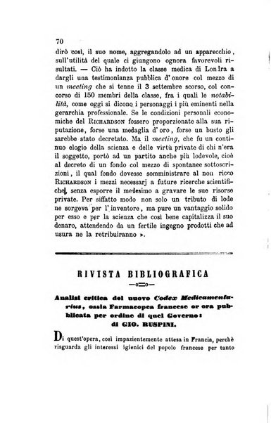 Annali di chimica applicata alla medicina cioè alla farmacia, alla tossicologia, all'igiene, alla fisiologia, alla patologia e alla terapeutica. Serie 3