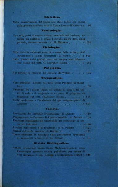 Annali di chimica applicata alla medicina cioè alla farmacia, alla tossicologia, all'igiene, alla fisiologia, alla patologia e alla terapeutica. Serie 3