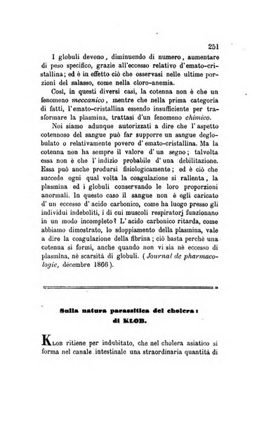 Annali di chimica applicata alla medicina cioè alla farmacia, alla tossicologia, all'igiene, alla fisiologia, alla patologia e alla terapeutica. Serie 3