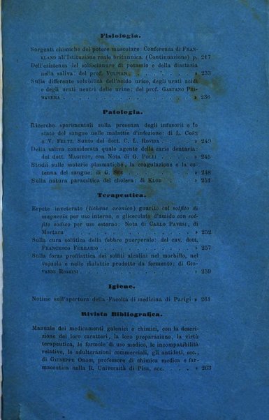 Annali di chimica applicata alla medicina cioè alla farmacia, alla tossicologia, all'igiene, alla fisiologia, alla patologia e alla terapeutica. Serie 3