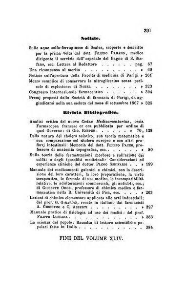 Annali di chimica applicata alla medicina cioè alla farmacia, alla tossicologia, all'igiene, alla fisiologia, alla patologia e alla terapeutica. Serie 3