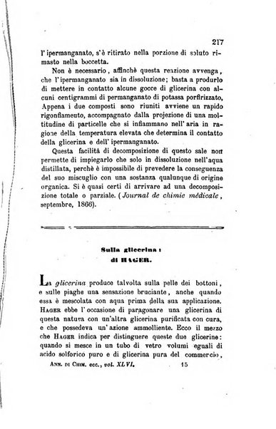 Annali di chimica applicata alla medicina cioè alla farmacia, alla tossicologia, all'igiene, alla fisiologia, alla patologia e alla terapeutica. Serie 3