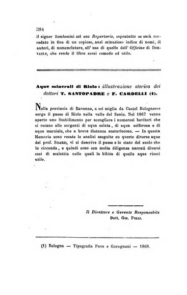 Annali di chimica applicata alla medicina cioè alla farmacia, alla tossicologia, all'igiene, alla fisiologia, alla patologia e alla terapeutica. Serie 3