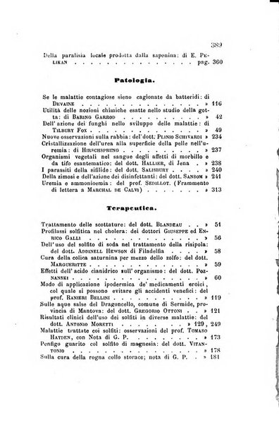 Annali di chimica applicata alla medicina cioè alla farmacia, alla tossicologia, all'igiene, alla fisiologia, alla patologia e alla terapeutica. Serie 3