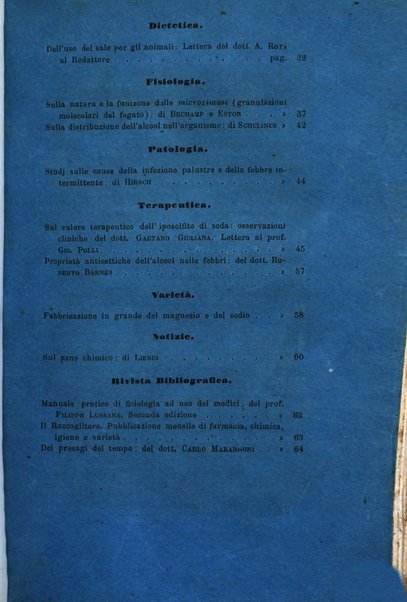 Annali di chimica applicata alla medicina cioè alla farmacia, alla tossicologia, all'igiene, alla fisiologia, alla patologia e alla terapeutica. Serie 3