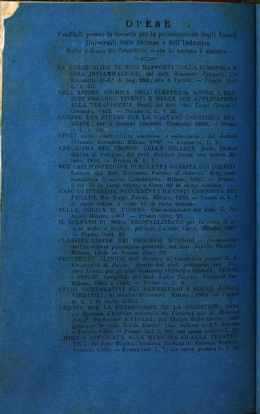 Annali di chimica applicata alla medicina cioè alla farmacia, alla tossicologia, all'igiene, alla fisiologia, alla patologia e alla terapeutica. Serie 3