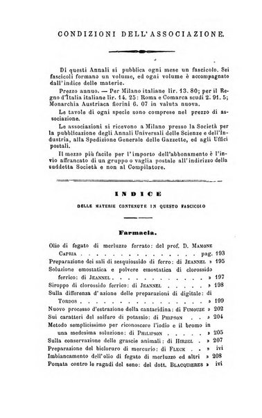 Annali di chimica applicata alla medicina cioè alla farmacia, alla tossicologia, all'igiene, alla fisiologia, alla patologia e alla terapeutica. Serie 3