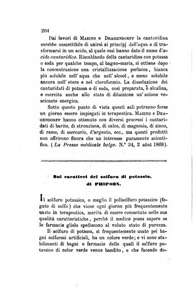 Annali di chimica applicata alla medicina cioè alla farmacia, alla tossicologia, all'igiene, alla fisiologia, alla patologia e alla terapeutica. Serie 3