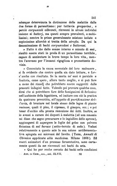 Annali di chimica applicata alla medicina cioè alla farmacia, alla tossicologia, all'igiene, alla fisiologia, alla patologia e alla terapeutica. Serie 3