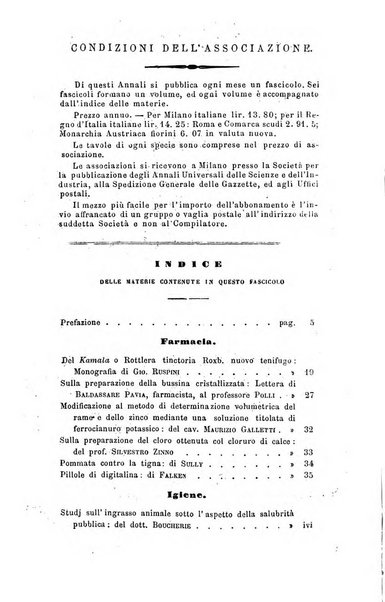 Annali di chimica applicata alla medicina cioè alla farmacia, alla tossicologia, all'igiene, alla fisiologia, alla patologia e alla terapeutica. Serie 3