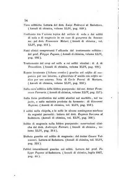 Annali di chimica applicata alla medicina cioè alla farmacia, alla tossicologia, all'igiene, alla fisiologia, alla patologia e alla terapeutica. Serie 3