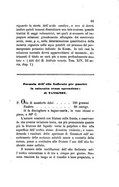 Annali di chimica applicata alla medicina cioè alla farmacia, alla tossicologia, all'igiene, alla fisiologia, alla patologia e alla terapeutica. Serie 3