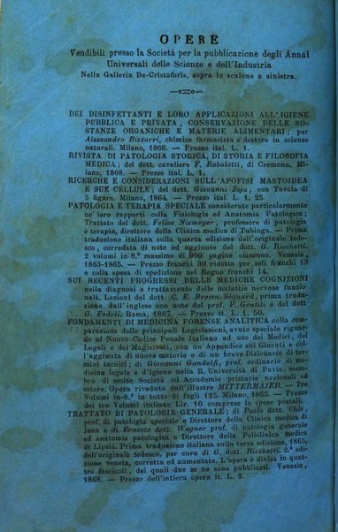 Annali di chimica applicata alla medicina cioè alla farmacia, alla tossicologia, all'igiene, alla fisiologia, alla patologia e alla terapeutica. Serie 3