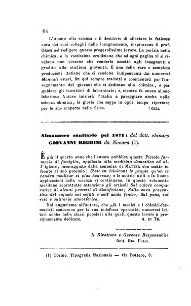 Annali di chimica applicata alla medicina cioè alla farmacia, alla tossicologia, all'igiene, alla fisiologia, alla patologia e alla terapeutica. Serie 3