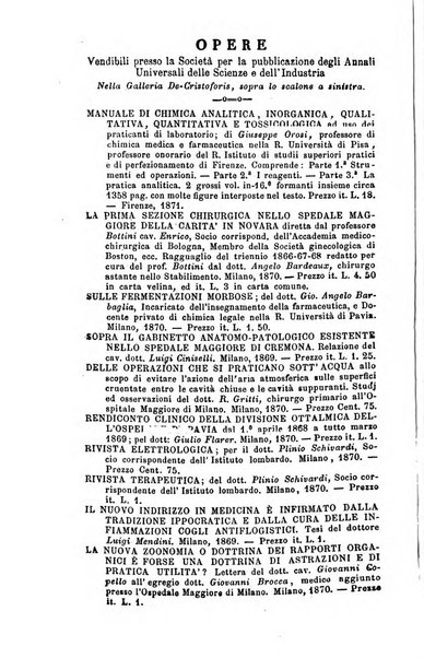 Annali di chimica applicata alla medicina cioè alla farmacia, alla tossicologia, all'igiene, alla fisiologia, alla patologia e alla terapeutica. Serie 3