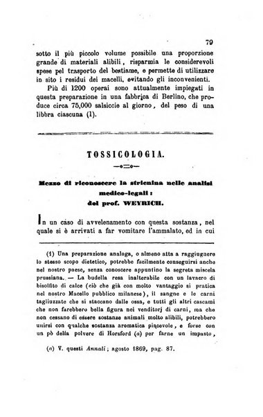 Annali di chimica applicata alla medicina cioè alla farmacia, alla tossicologia, all'igiene, alla fisiologia, alla patologia e alla terapeutica. Serie 3