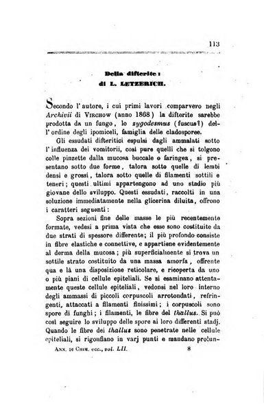 Annali di chimica applicata alla medicina cioè alla farmacia, alla tossicologia, all'igiene, alla fisiologia, alla patologia e alla terapeutica. Serie 3