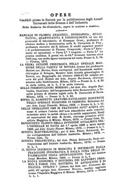 Annali di chimica applicata alla medicina cioè alla farmacia, alla tossicologia, all'igiene, alla fisiologia, alla patologia e alla terapeutica. Serie 3