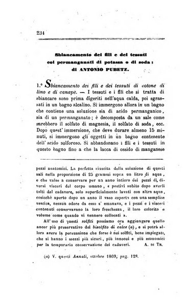 Annali di chimica applicata alla medicina cioè alla farmacia, alla tossicologia, all'igiene, alla fisiologia, alla patologia e alla terapeutica. Serie 3