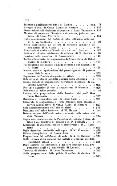 Annali di chimica applicata alla medicina cioè alla farmacia, alla tossicologia, all'igiene, alla fisiologia, alla patologia e alla terapeutica. Serie 3