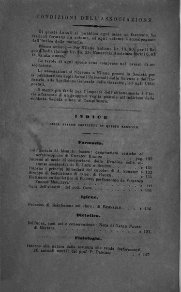 Annali di chimica applicata alla medicina cioè alla farmacia, alla tossicologia, all'igiene, alla fisiologia, alla patologia e alla terapeutica. Serie 3