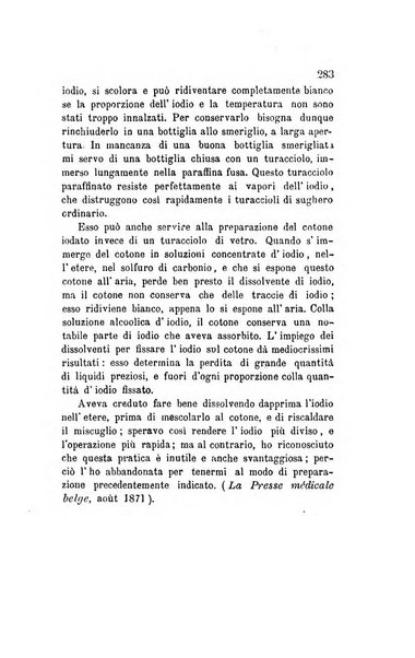 Annali di chimica applicata alla medicina cioè alla farmacia, alla tossicologia, all'igiene, alla fisiologia, alla patologia e alla terapeutica. Serie 3