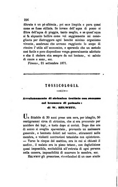 Annali di chimica applicata alla medicina cioè alla farmacia, alla tossicologia, all'igiene, alla fisiologia, alla patologia e alla terapeutica. Serie 3