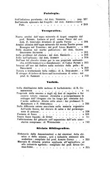 Annali di chimica applicata alla medicina cioè alla farmacia, alla tossicologia, all'igiene, alla fisiologia, alla patologia e alla terapeutica. Serie 3