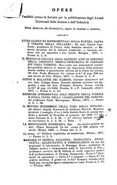 Annali di chimica applicata alla medicina cioè alla farmacia, alla tossicologia, all'igiene, alla fisiologia, alla patologia e alla terapeutica. Serie 3