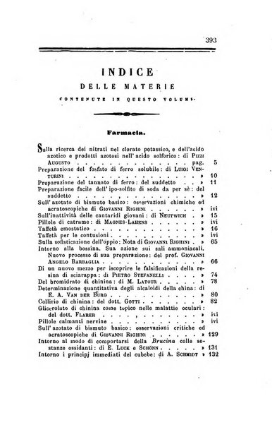 Annali di chimica applicata alla medicina cioè alla farmacia, alla tossicologia, all'igiene, alla fisiologia, alla patologia e alla terapeutica. Serie 3