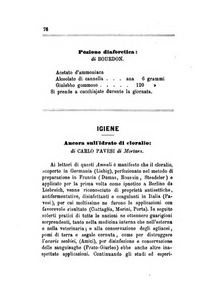 Annali di chimica applicata alla medicina cioè alla farmacia, alla tossicologia, all'igiene, alla fisiologia, alla patologia e alla terapeutica. Serie 3