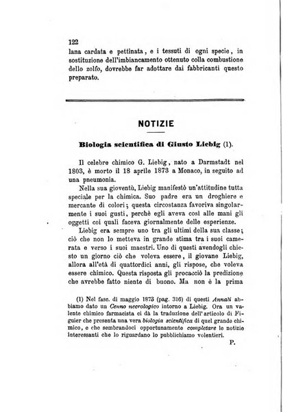 Annali di chimica applicata alla medicina cioè alla farmacia, alla tossicologia, all'igiene, alla fisiologia, alla patologia e alla terapeutica. Serie 3